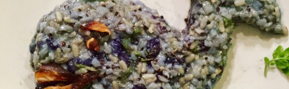 Blue Cauliflower Quinoa Rice